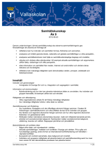 (Samhällskunskap åk 9)