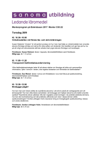 Torsdag 28/9 - Sanoma Utbildning