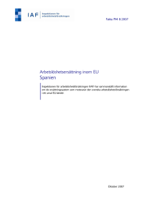 Spanien - Inspektionen för arbetslöshetsförsäkringen