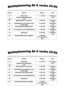 Mattebeting 8:1 röd, vecka