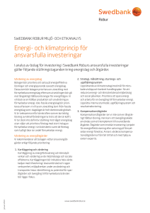 energi- och klimatprincip för ansvarsfulla