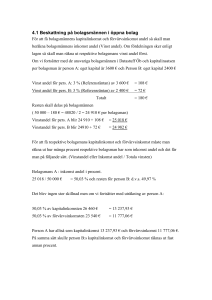 Vinst andel för pers. B: 3 % (Referensräntan) av 2 400 € = 72