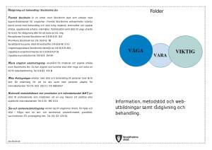 Folder Information, metodstöd och web