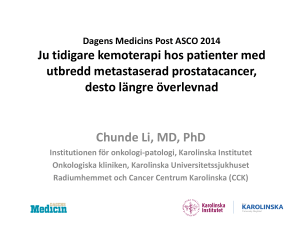 Ju tidigare kemoterapi hos patienter med utbredd metastaserad