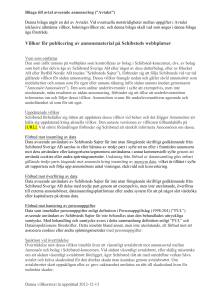 Villkor för publicering av annonsmaterial på Schibsteds webbplatser
