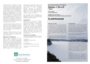Planprogram, Söbben 1:36 med flera