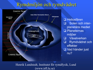 Solshow - IRF Lund - Institutet för rymdfysik