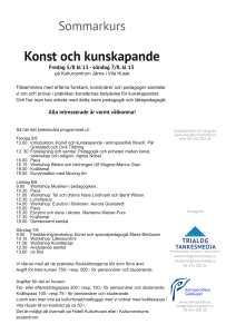 Konst och kunskapande