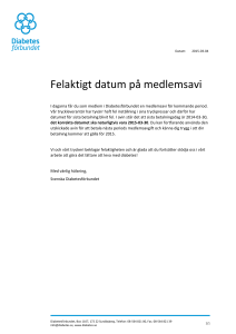 Felaktigt datum på medlemsavi