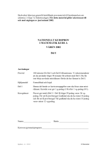 Kurs A vt 99 - stefan sundin