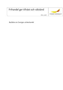 Frihandel ger tillväxt och välstånd