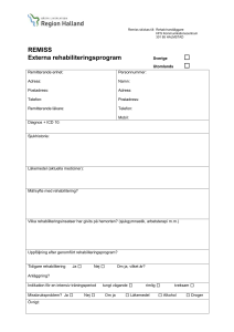 REMISS Externa rehabiliteringsprogram
