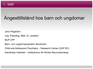 Ångest och oro hos barn och ungdomar – hur ser det ut