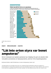 Låt inte orten styra var benet amputeras