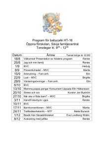 Program för babycafé Vt 2007