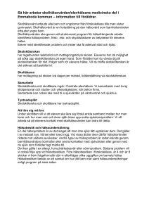 Så här arbetar skolhälsovården/elevhälsans medicinska del i