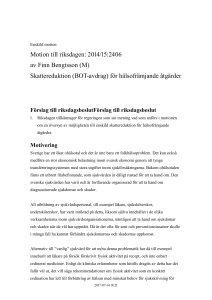 Skattereduktion (BOT-avdrag) för hälsofrämjande åtgärder