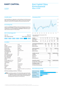 Produktblad East Capital China Environmental A EUR