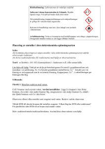Undersökning av salters löslighet med - YH
