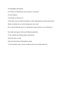 vningsuppgift ideologierna - samhalle