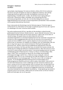 Slutrapport – Studieresor Lisa Nilsen Jag beviljades - NKF-s