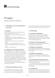 Privatgiro - Länsförsäkringar