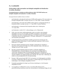 P6_TA(2006)0098 Förberedelser inför partsmötet om biologisk