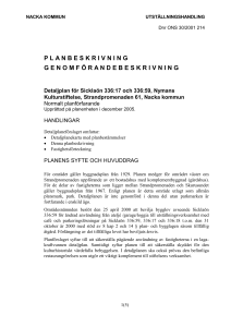 planbeskrivning