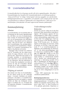 Kapitel 18 Livsmedelssäkerhet