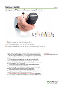 Sociala medier - Företagsuniversitetet
