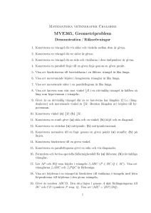 MVE365, Geometriproblem