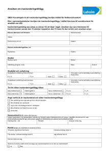 Ansökan om inackorderingstillägg