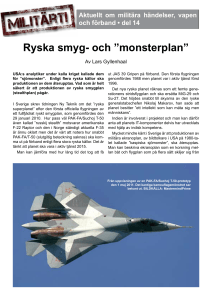 Ryska smyg- och ”monsterplan”