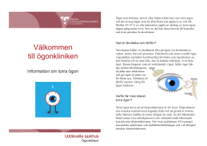 Information om torra ögon