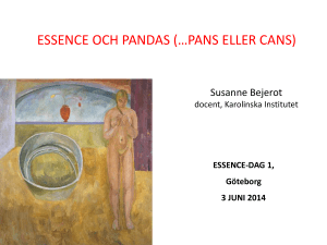 ESSENCE OCH PANDAS (…PANS ELLER CANS)
