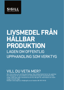 livsmedel från hållbar produktion