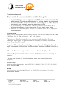 Politiska jämställdhetsmål: Kvinnor och män ska ha samma makt att