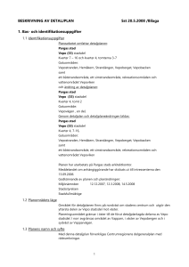 beskrivning av detaljplan