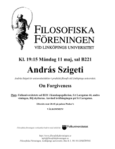 Måndagen den 7:e September kl 19