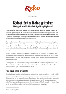 Nyhet från Reko gårdar - Reko