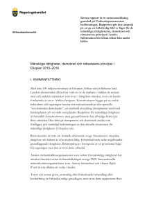 Etiopien - Mänskliga rättigheter, demokrati och