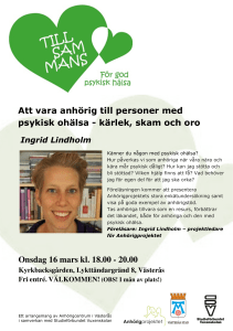 Att vara anhörig till personer med psykisk ohälsa