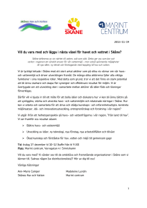 Vill du vara med och lägga i nästa växel för havet och vattnet i Skåne?