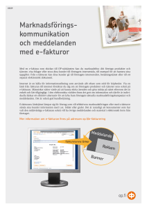 Marknadsföringskommunikation och meddelanden med e