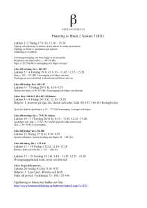 Planering Block 2 7 IDH1