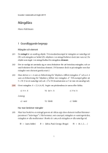 Mängdlära - IDA.LiU.se