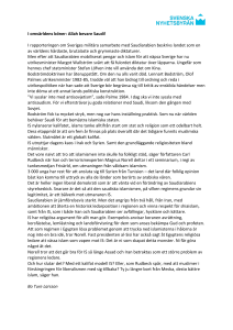 I omvärldens böner: Allah bevare Saudi! I rapporteringen om