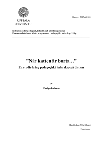 När katten är borta… - UU Studentportalen
