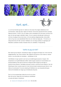 Hälsostyrkans nyhetsbrev april