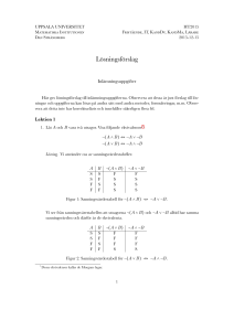 Lösningsförslag - UU Studentportalen